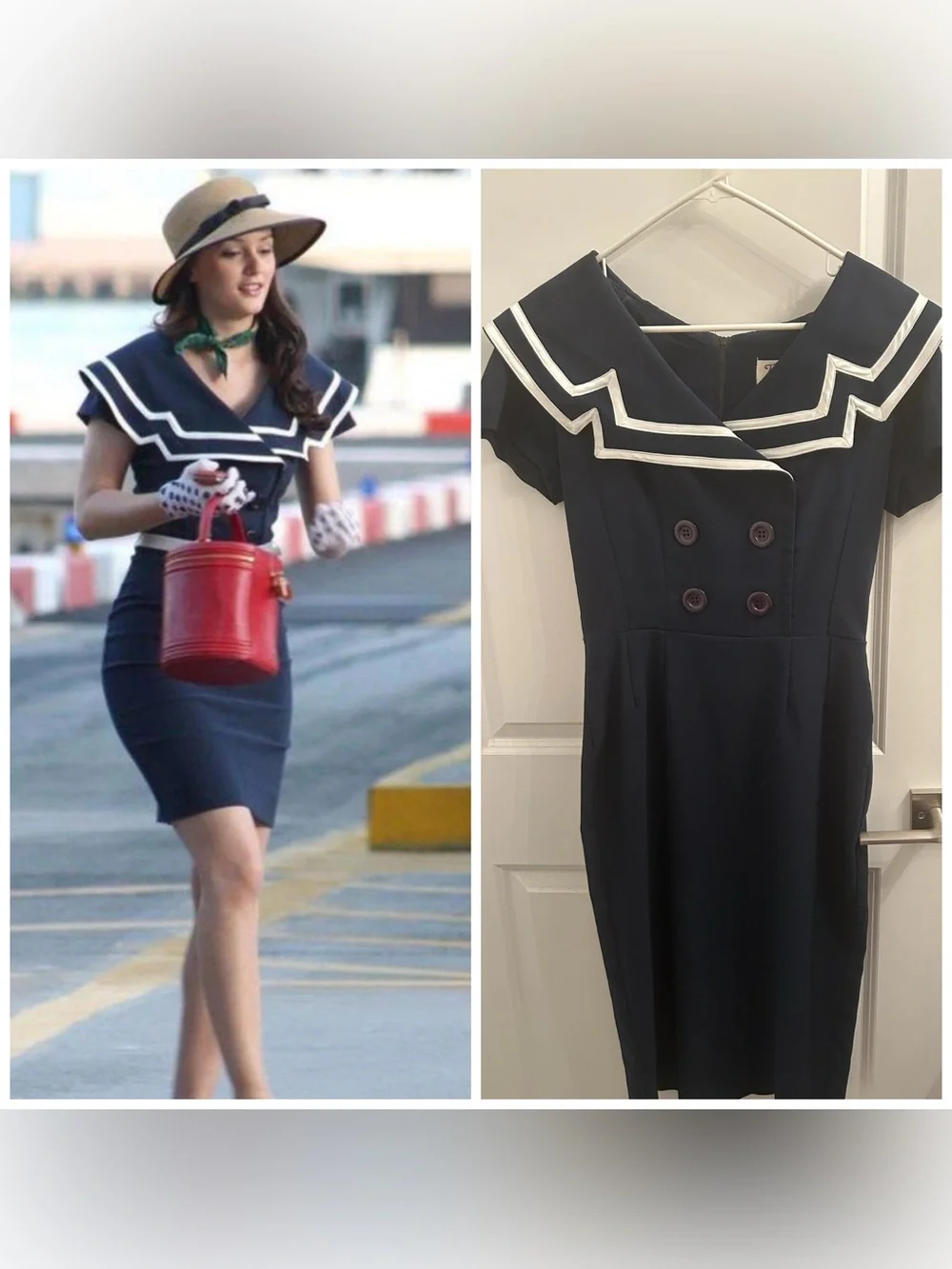 Tatyana Sailor Dress ASO Blair Waldorf Size XL - Picture 1 of 11